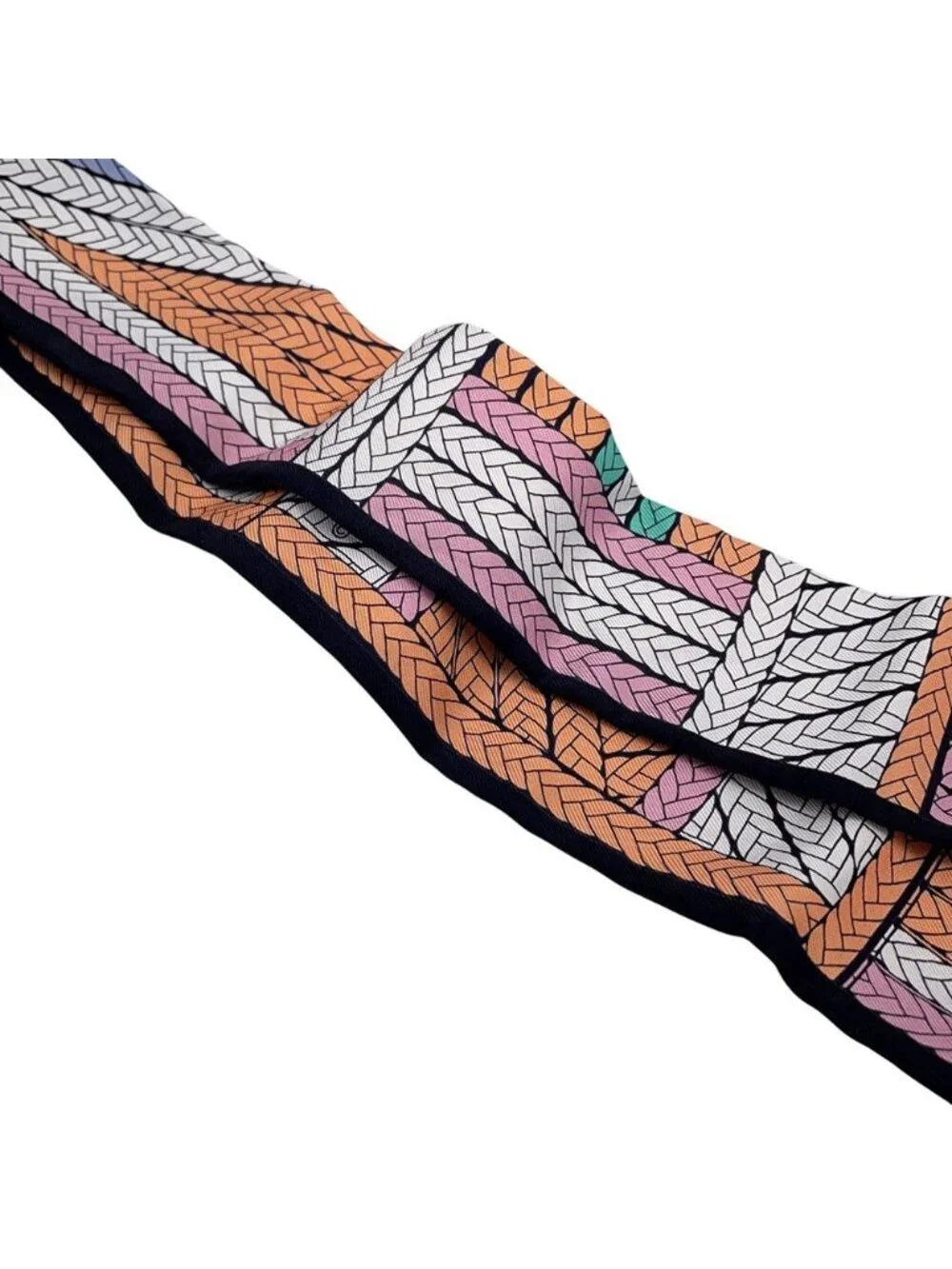 Hermes Scarf Twill Tresses Silk